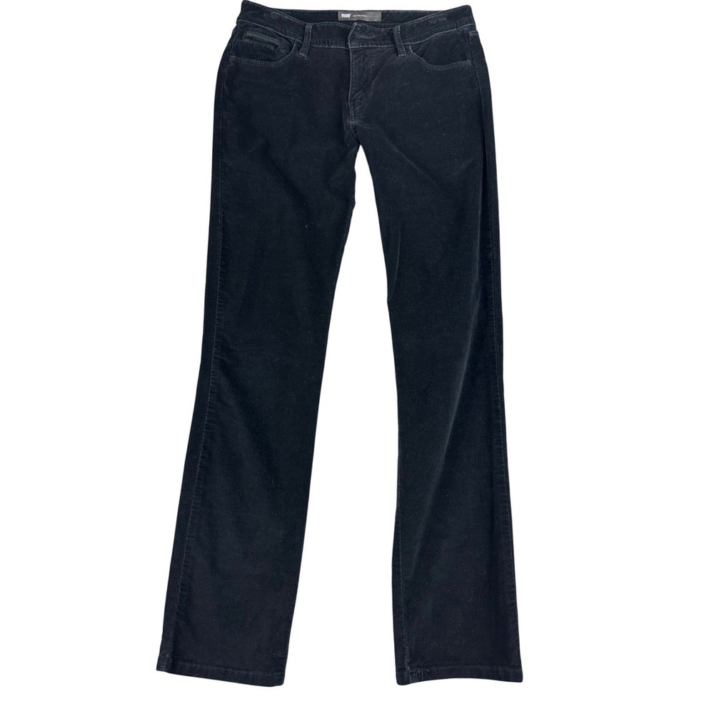 Levi's Velvet Pants Women 30 Black Mid Rise Skinny Western‎ Velour Soft